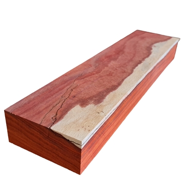Padouk med splint B/Kvalitet - 52x70x500 mm