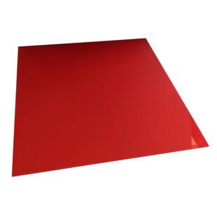 Akrylplastskiva 3,0x500x500 mm - Röd