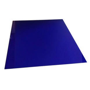 Akrylplastskiva 3,0x500x500 mm - Blå