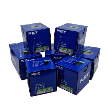 Skruvsortiment med stora skruvar