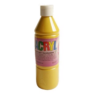 Acrylfärg Citrongul. 0.5 ltr