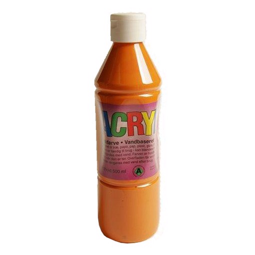 Acrylfärg Orange. 0.5 ltr