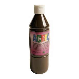 Acrylfärg Brun. 0.5 ltr