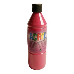 Acrylfärg  Blanda Röd 0.5 ltr