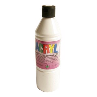 Acrylfärg Vit 0.5 ltr