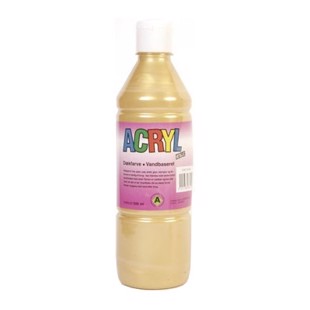 Acrylfärg Metallic Guld 0.5 ltr