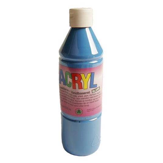 Acrylfärg Blå 0.5 ltr