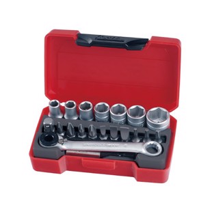 Hylsnyckelsats Teng Tools - ¬" - Mini