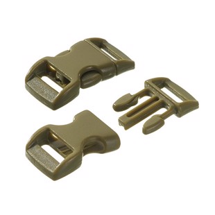  Klickspännen plast 14 mm - Olivgrön