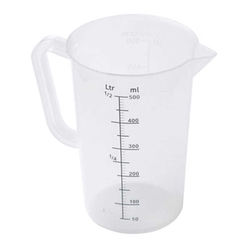 Litermått Plast - 0,5 liter