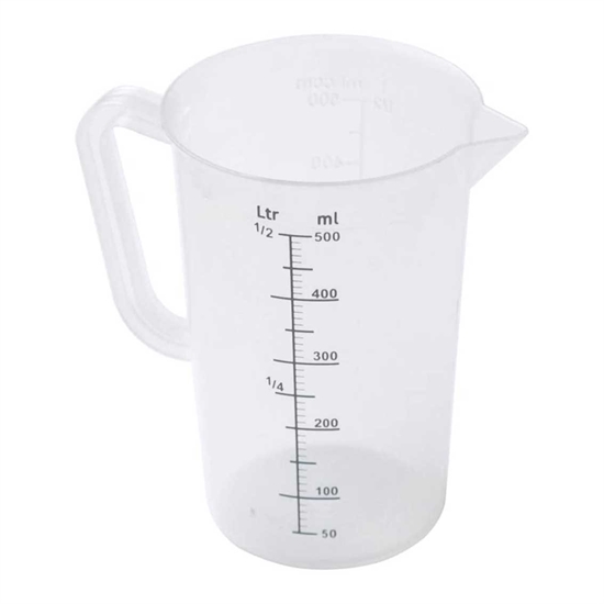 Litermått Plast - 0,5 liter