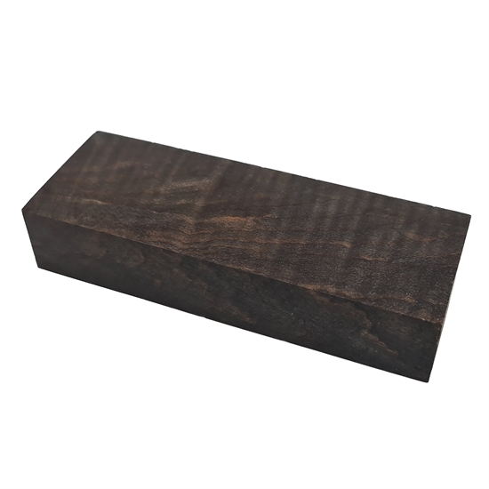 Stabiliserat Curly Maple - Mörk brun