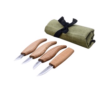 Snidarkniv-set Beaver Craft - 4 olika knivar