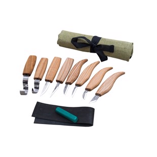 Snidarkniv-set Beaver Craft - 8 olika knivar