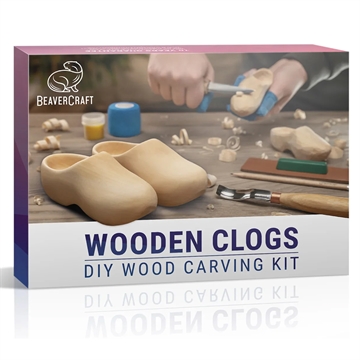 Snidset Beaver Craft – Träskor 12 cm