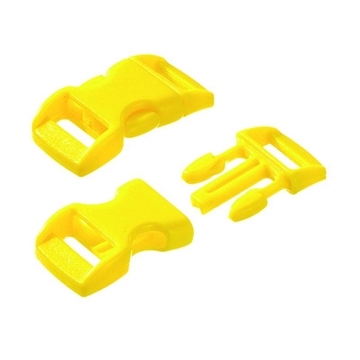 Klickspännen plast 10 mm - Gul - 10 st