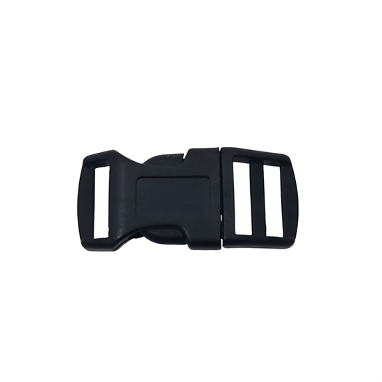 Klickspännen plast 16 mm - Svart - 10 St