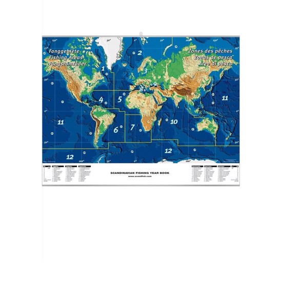 Världens Fiskeområden Plansch - MED