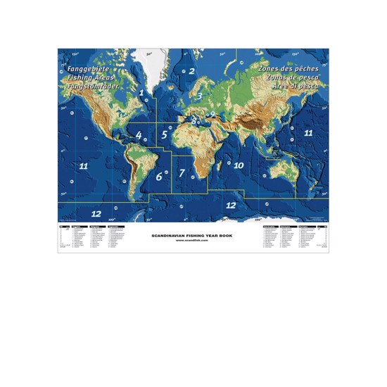 Världens Fiskeområden Plansch - UTAN