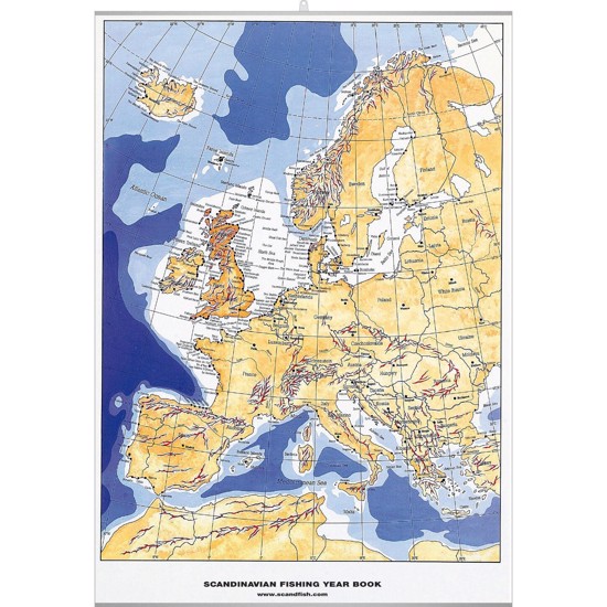 Europeiska Fiskeplatser Karta - MED