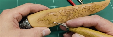  Dekoration av knivslida | Gör-det-själv-guide inom läderarbete av Keld Lisby