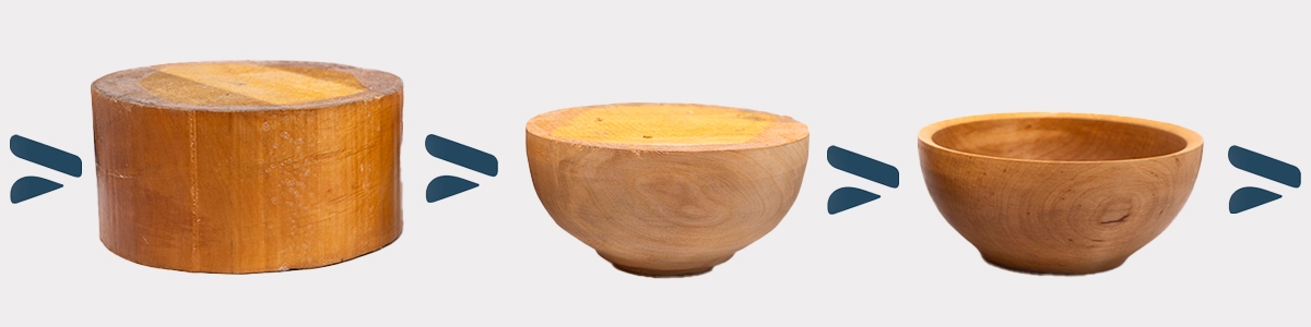 Rondeller för träsvarvning